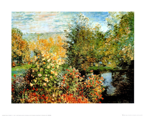 Stiller Winkel im Garten von Montgeron - Claude Monet Paintings